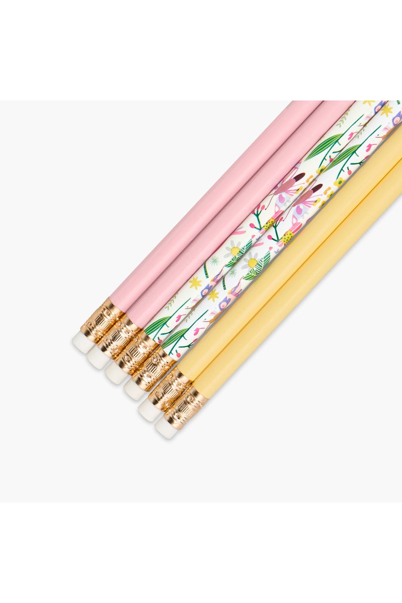LIFESTYLE Wooden Pencil with Eraser - Set of 6 - Image 3